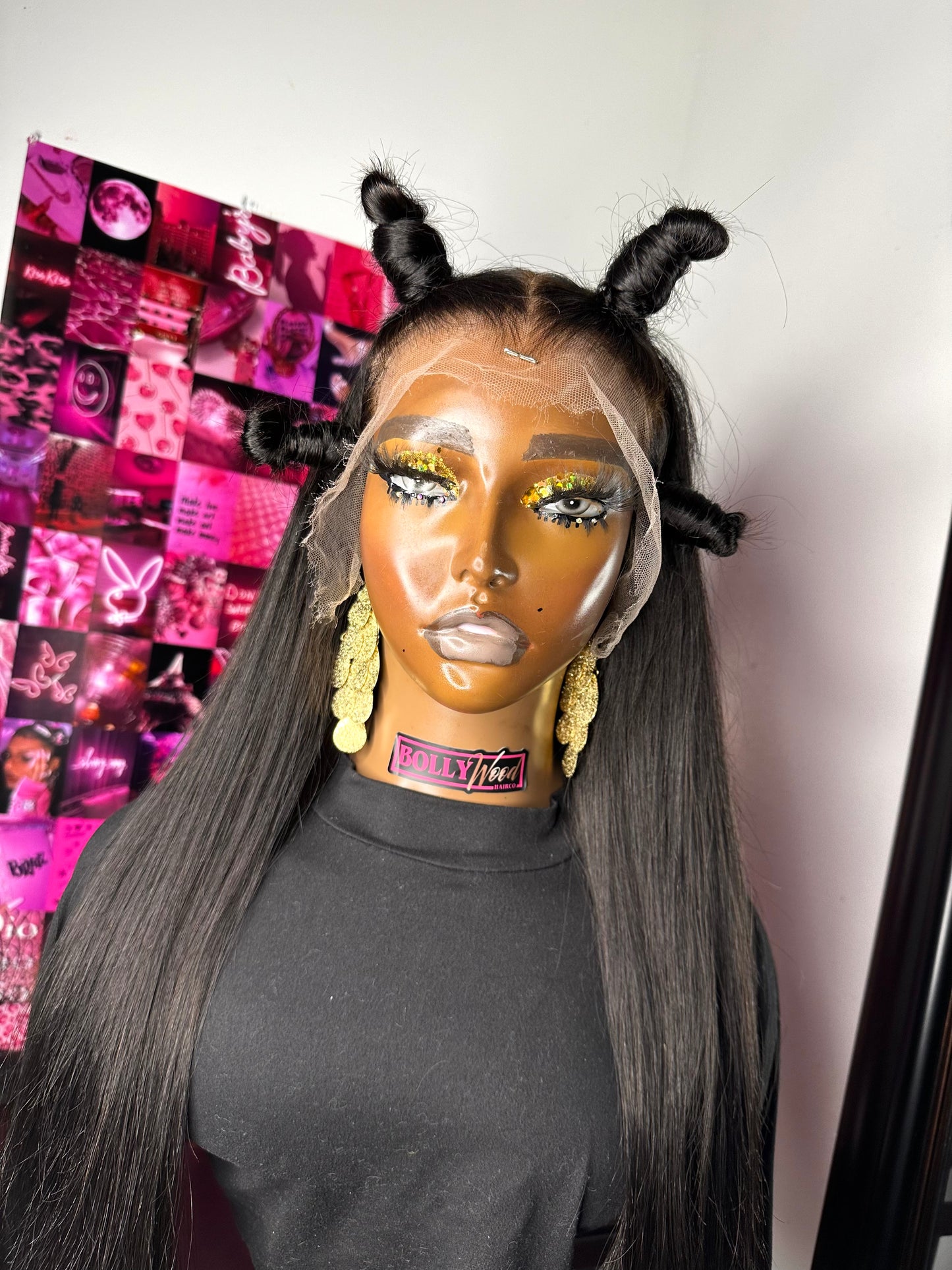 Bantu knot HD Frontal wig hairstyle