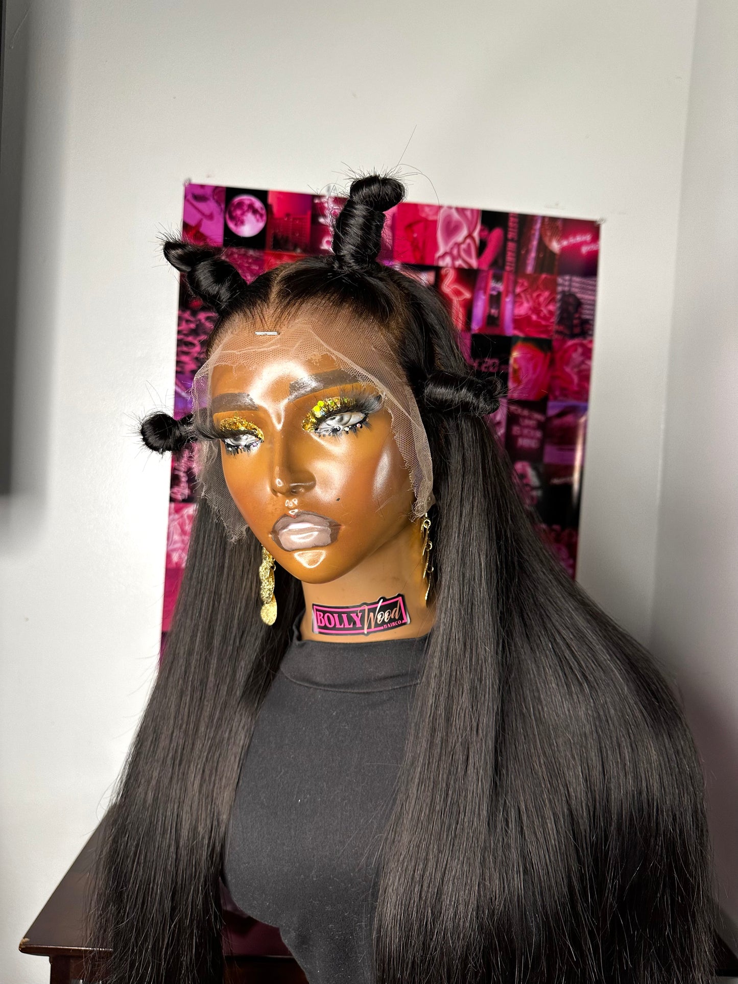 Bantu knot HD Frontal wig hairstyle