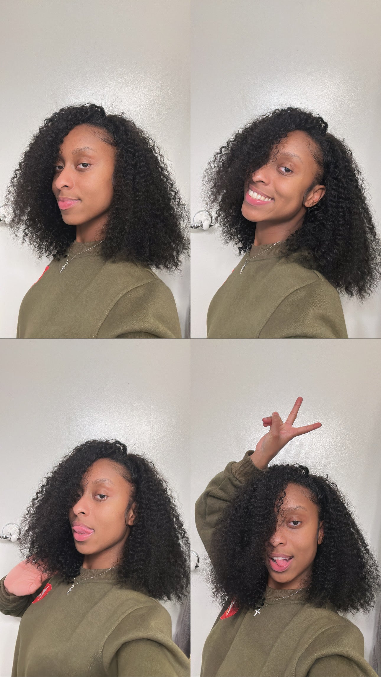 DEEP CURLY FLIP OVER HALF WIG