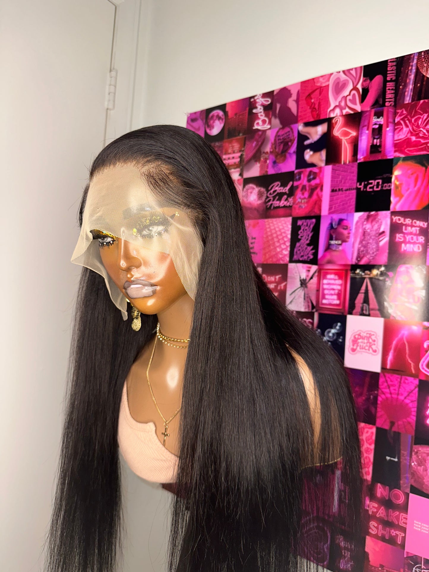 Frontal wig customization supplied by customer