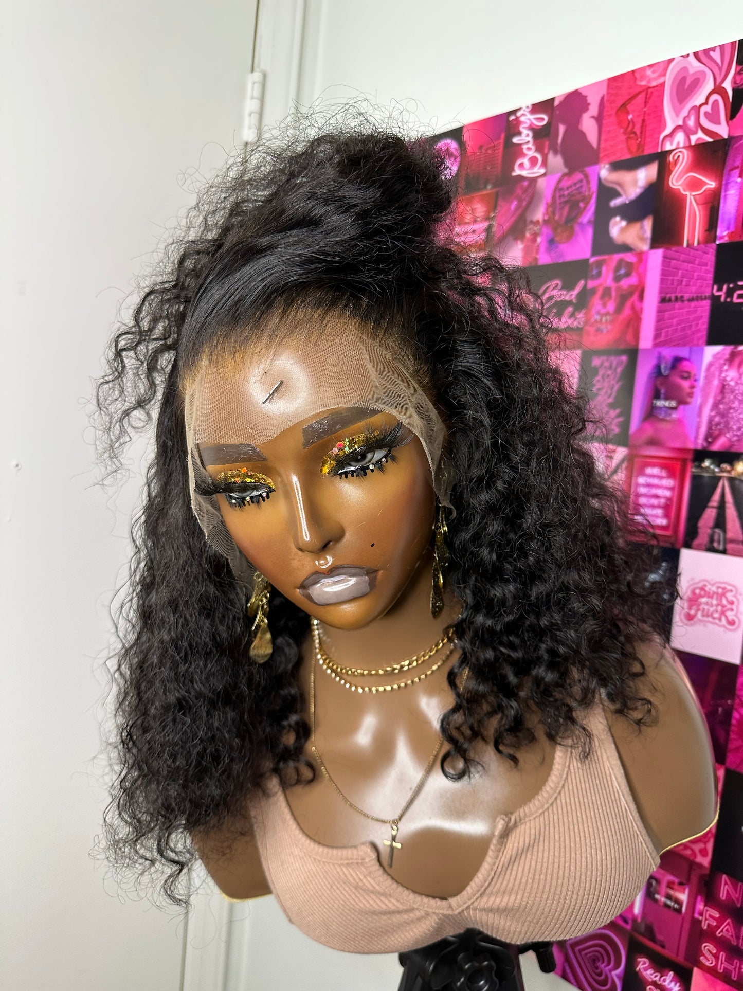 13x4 Full Lace frontal bob wig in water wave