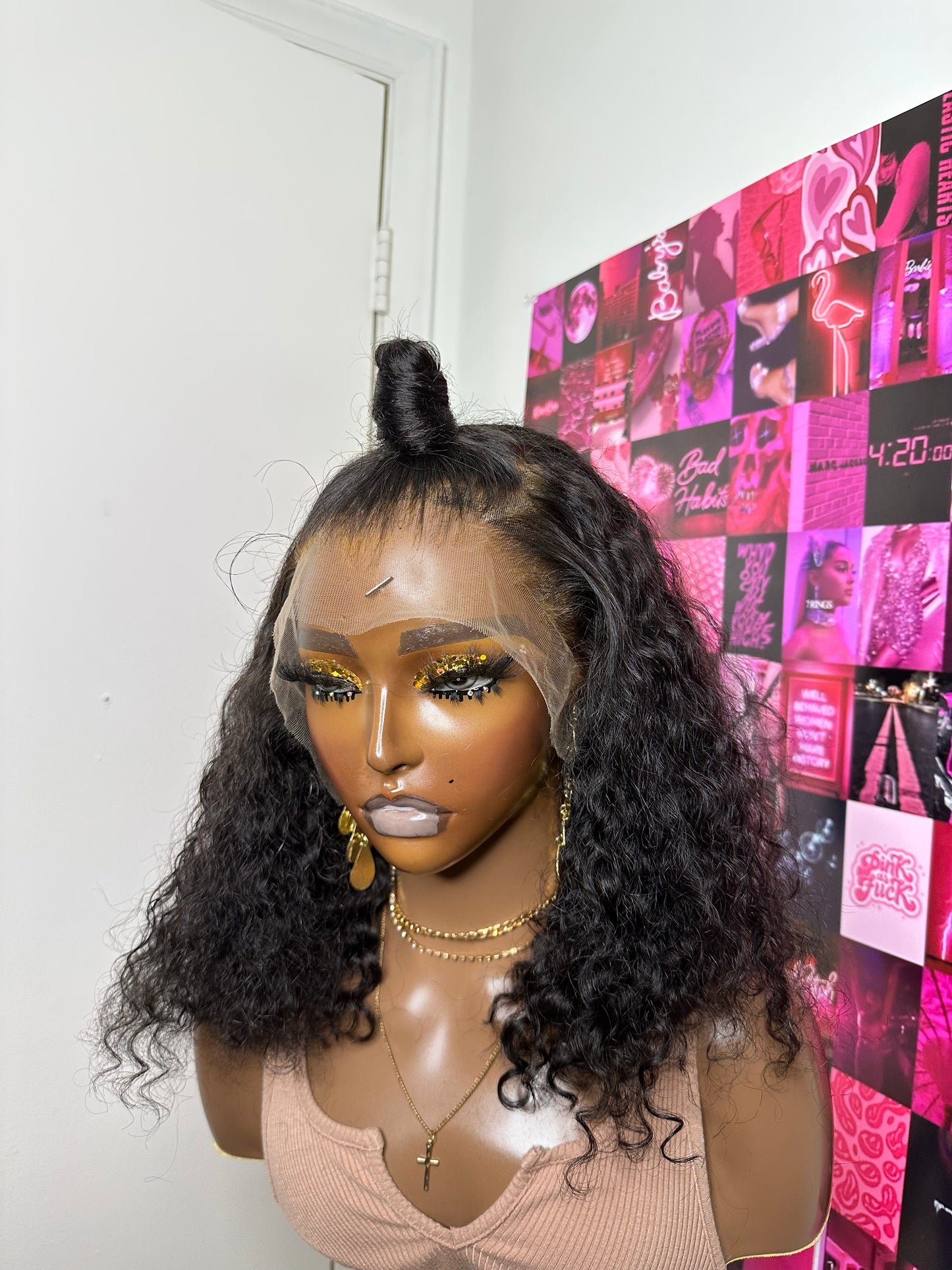 13x4 Full Lace frontal bob wig in water wave